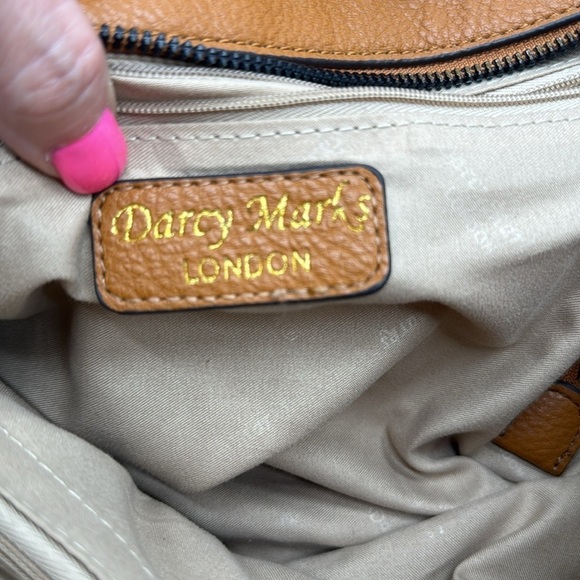 Darcy Marks London Carmel Color Leather Tote Bag TOT5608 - Picture 13 of 16